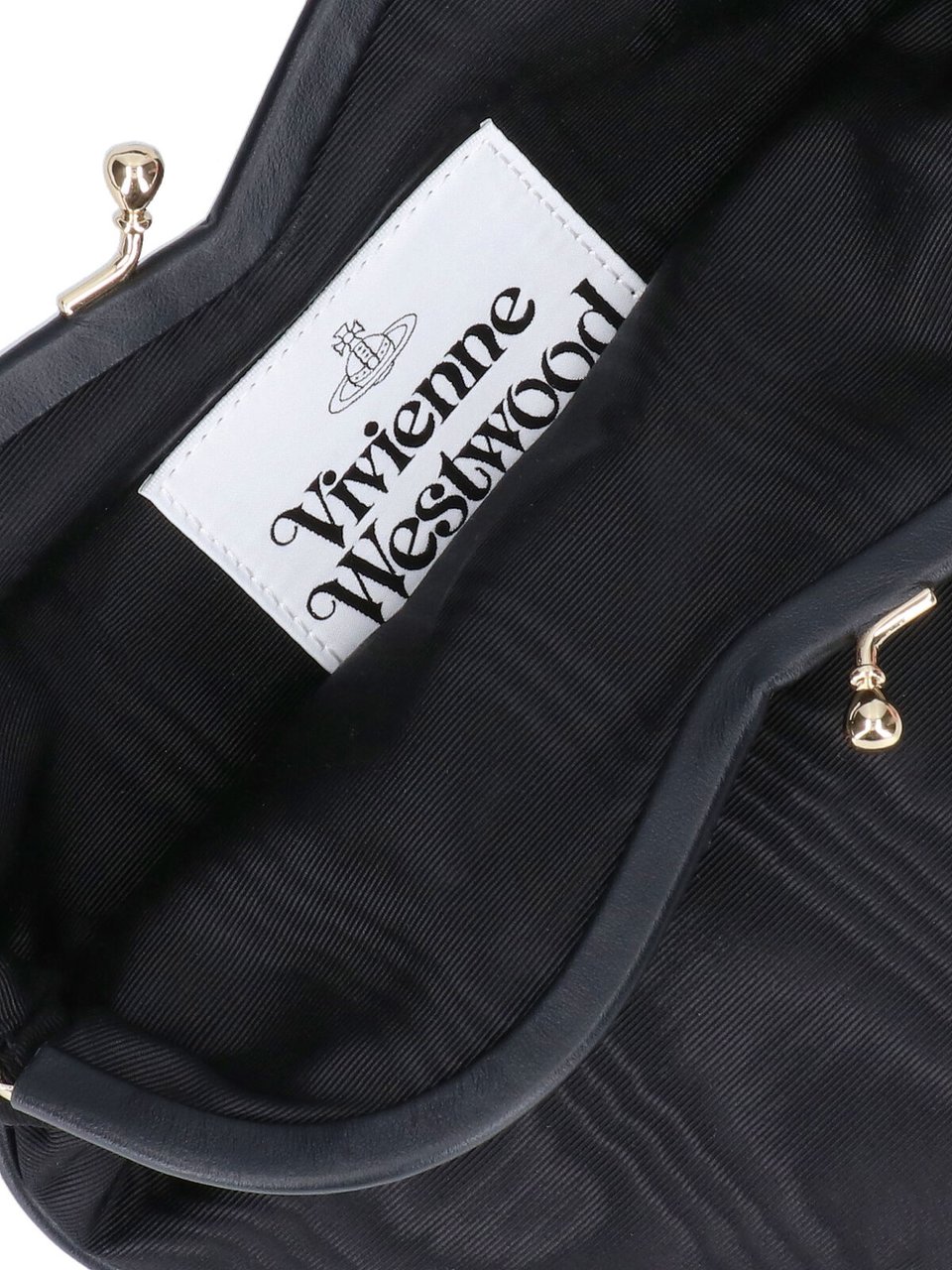 Vivienne Westwood "Belle Heart Frame" Handbag – Black Zwart