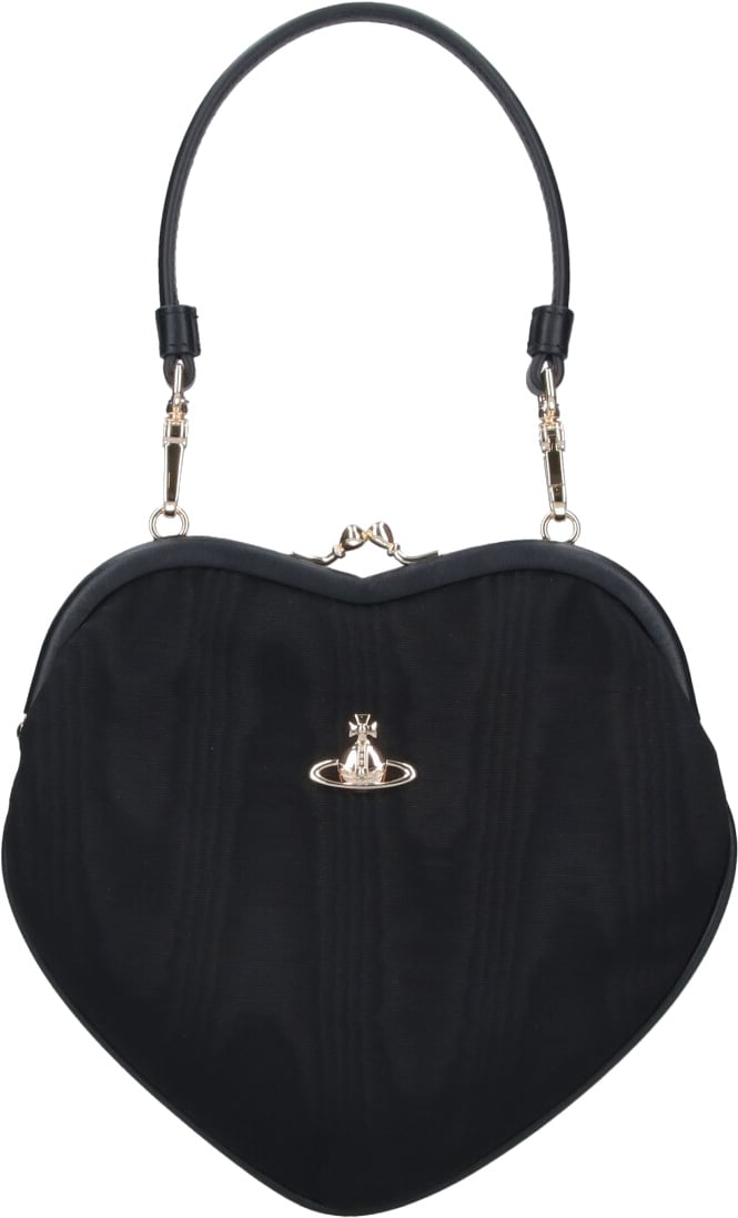Vivienne Westwood "Belle Heart Frame" Handbag – Black Zwart