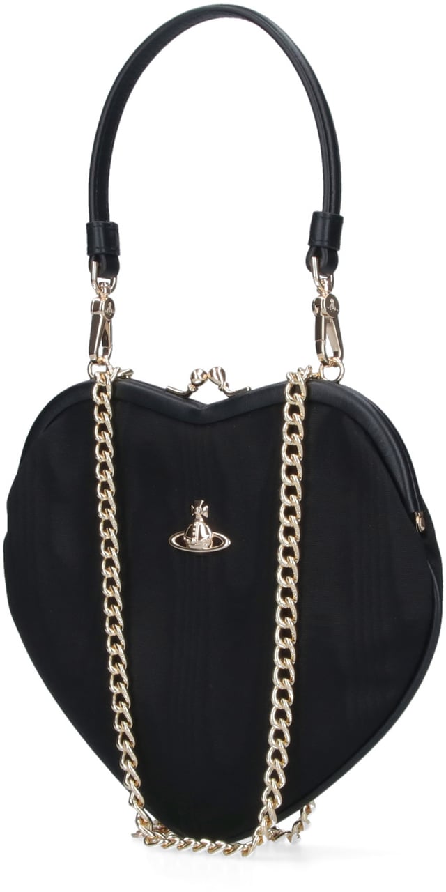 Vivienne Westwood "Belle Heart Frame" Handbag – Black Zwart