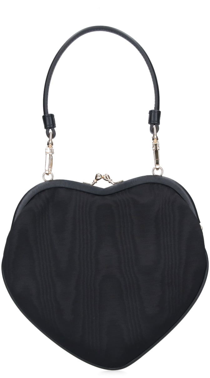 Vivienne Westwood "Belle Heart Frame" Handbag – Black Zwart