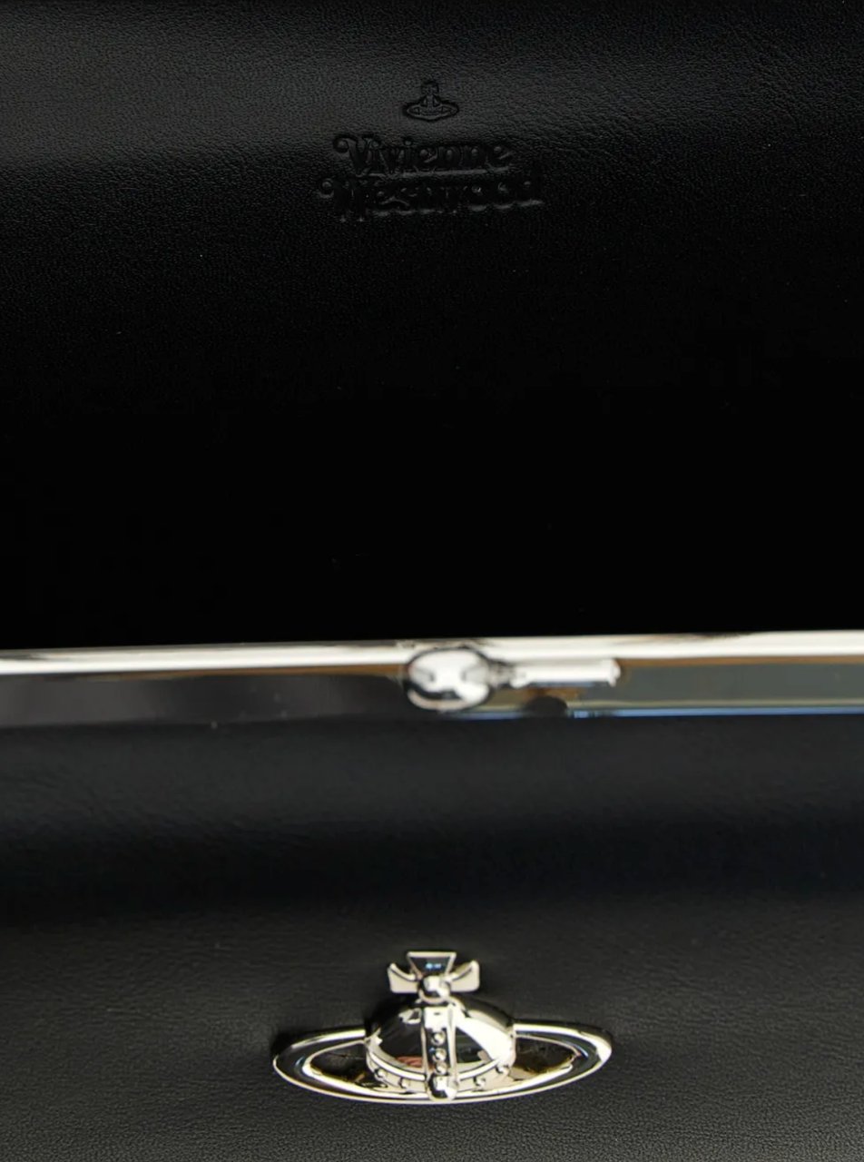 Vivienne Westwood Doll Xl Frame Purse Black Zwart