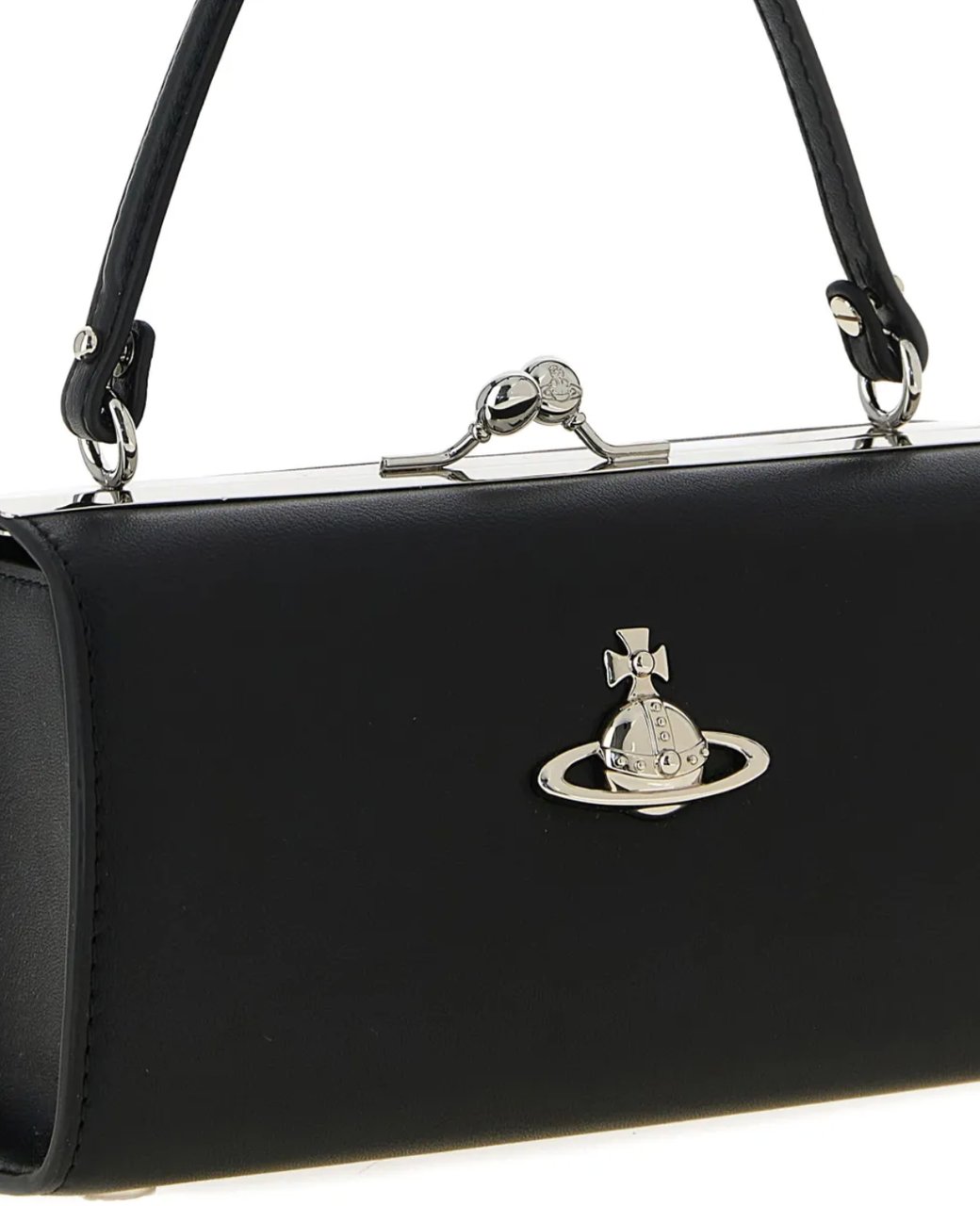 Vivienne Westwood Doll Xl Frame Purse Black Zwart
