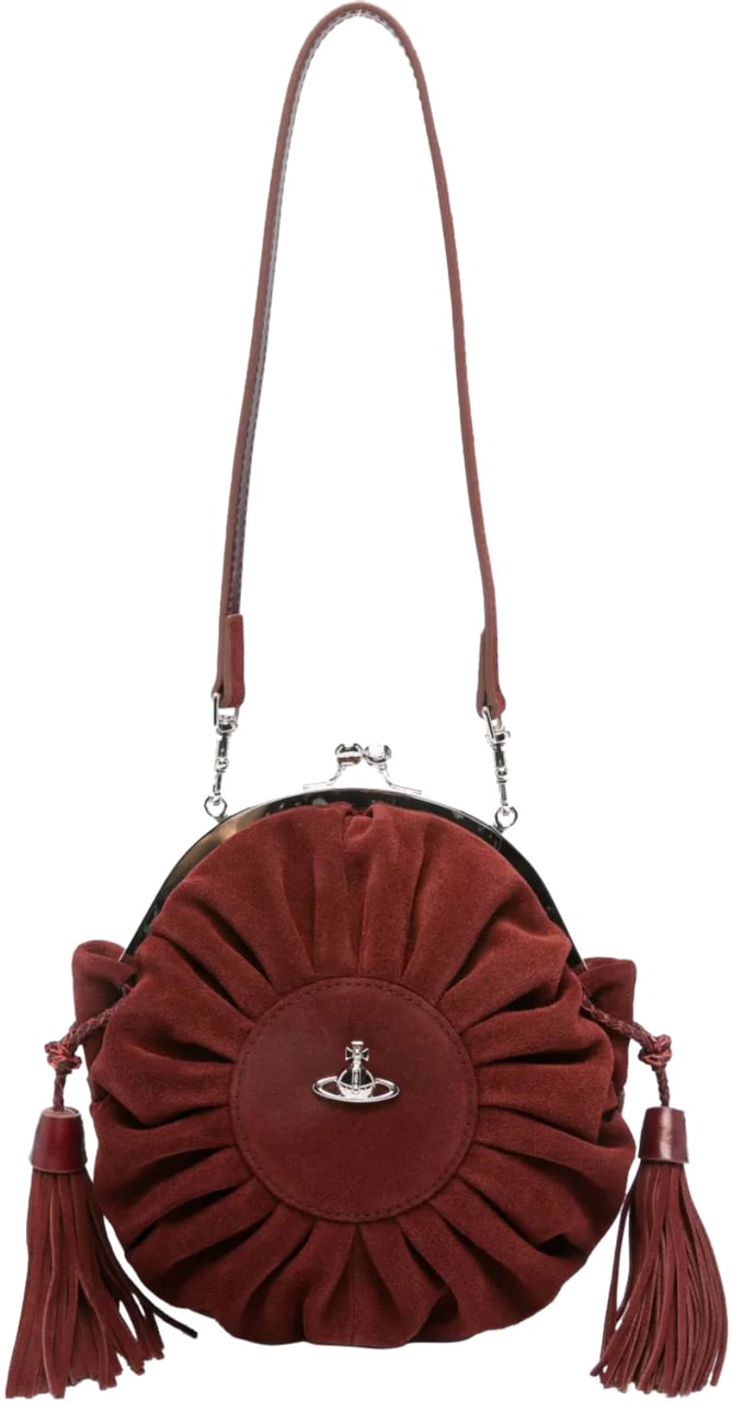 Vivienne Westwood Rosie Frame Bag Burgundy Bruin