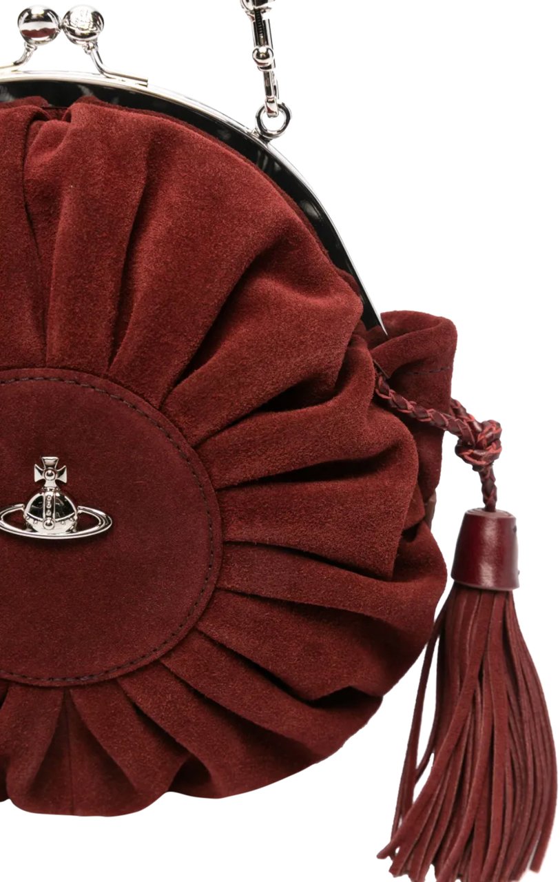 Vivienne Westwood Rosie Frame Bag Burgundy Bruin