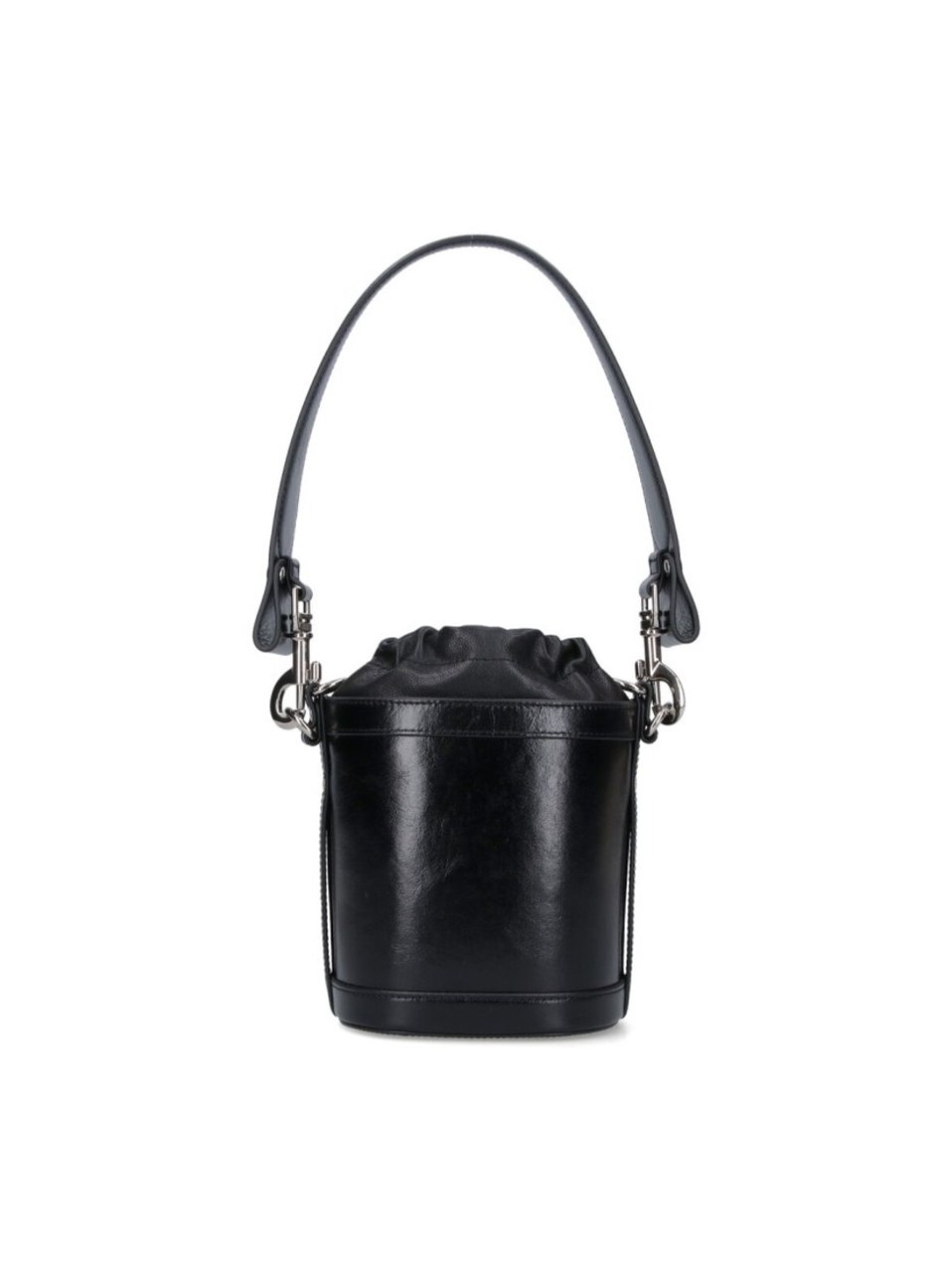 Vivienne Westwood Structured Bucket Bag With Drawstring Closure Zwart