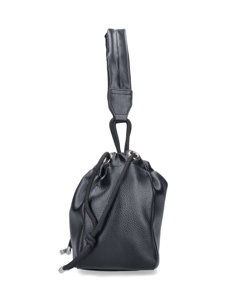 Vivienne Westwood Black Hilary Faux Leather Bucket Bag Zwart
