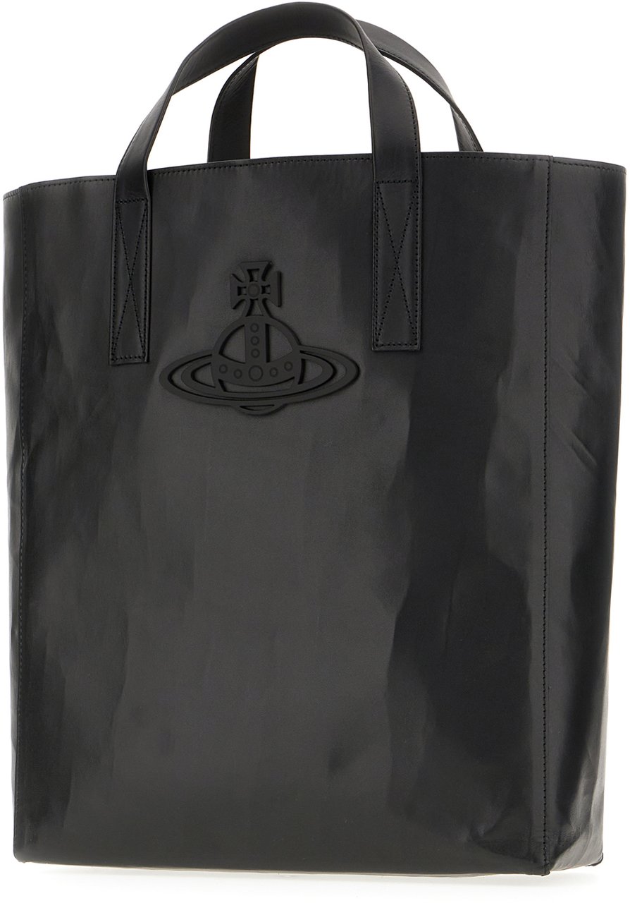 Vivienne Westwood Vivienne Westwood Black synthetic leather handbag Zwart