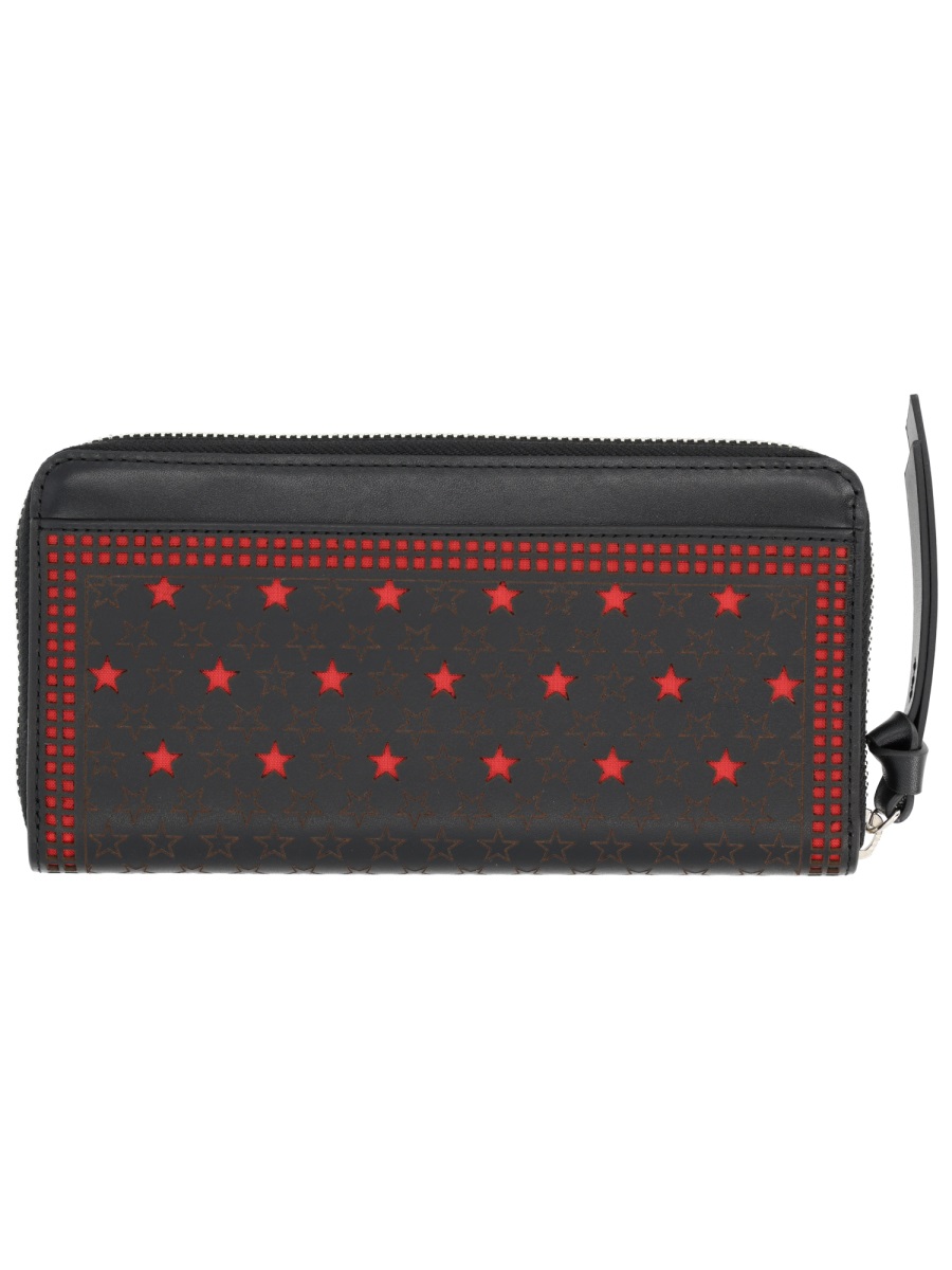 Vivienne Westwood Zip-Around Leather Emblem Wallet Zwart