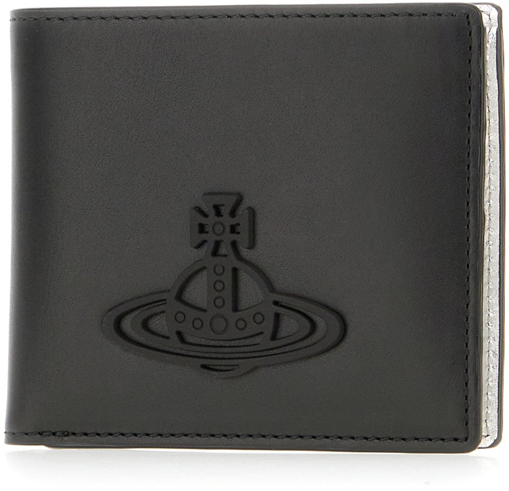 Vivienne Westwood Vivienne Westwood Black leather wallet Zwart