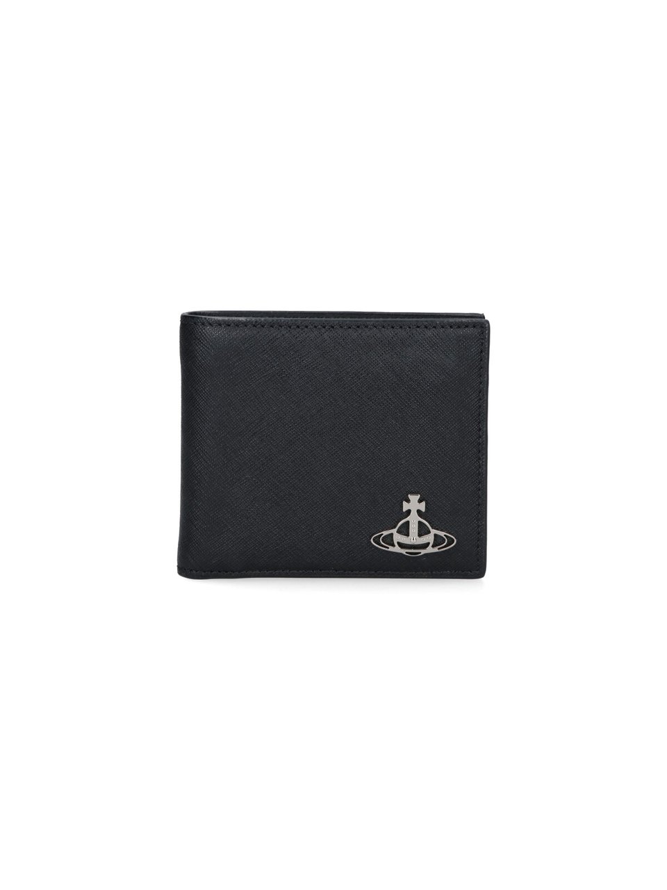 Vivienne Westwood Westwood "Orb" Bi-fold Wallet Black Zwart