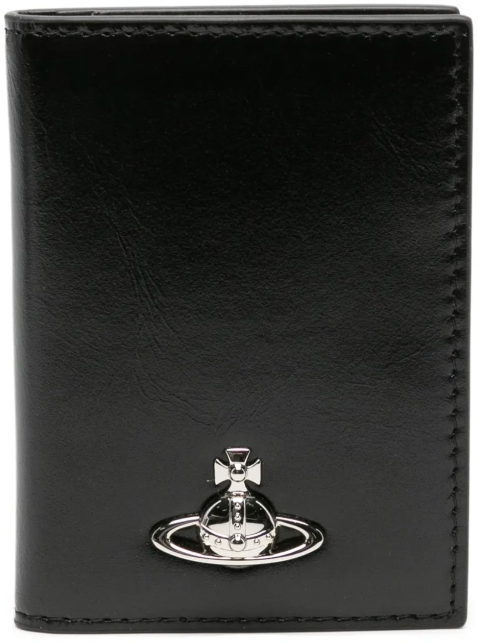 Vivienne Westwood Small Vertical Wallet Black Zwart