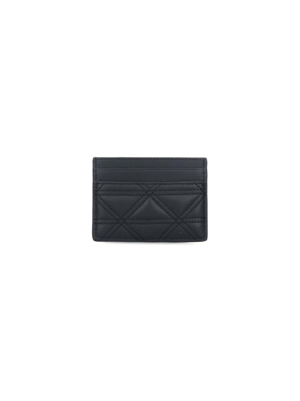 Vivienne Westwood Quilted 'Orb' Card Holder – Black Zwart