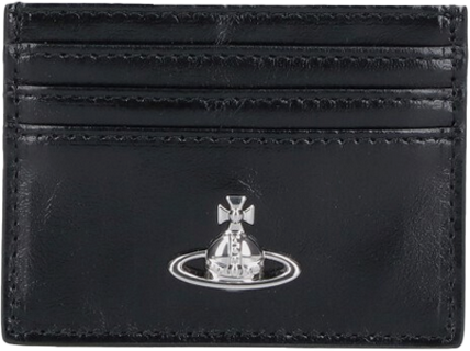 Vivienne Westwood CARD HOLDER FLAT BLACK Zwart