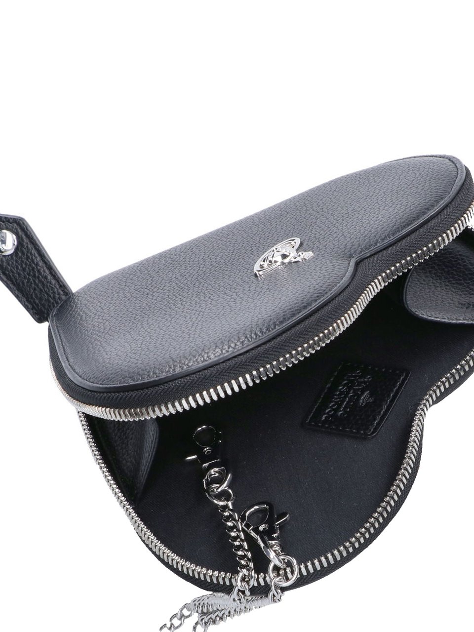 Vivienne Westwood "New Heart" Crossbody Bag – Black Zwart