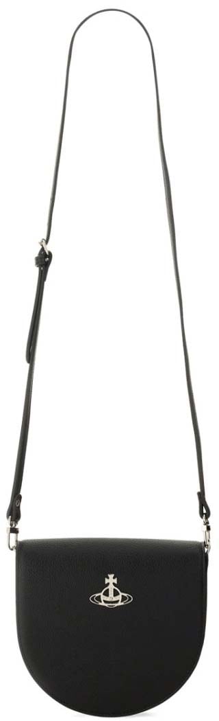 Vivienne Westwood "Saddle" Shoulder Bag Zwart