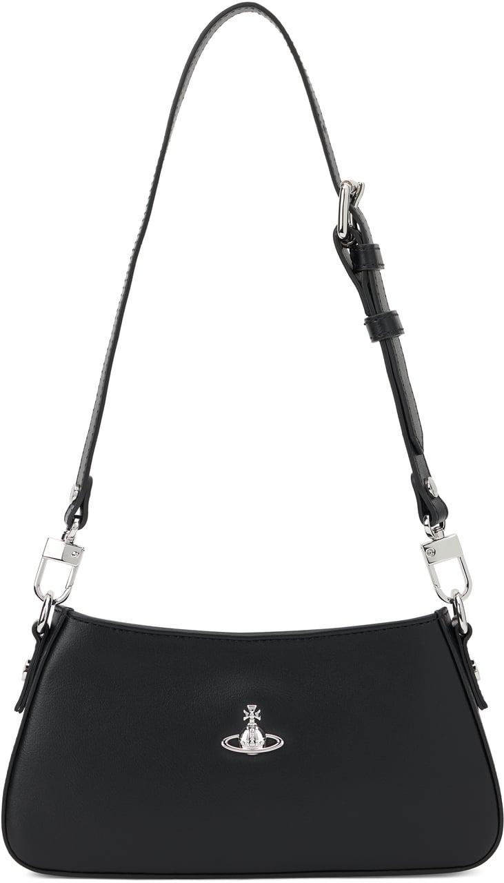 Vivienne Westwood Shoulder Bag With Orb Zwart