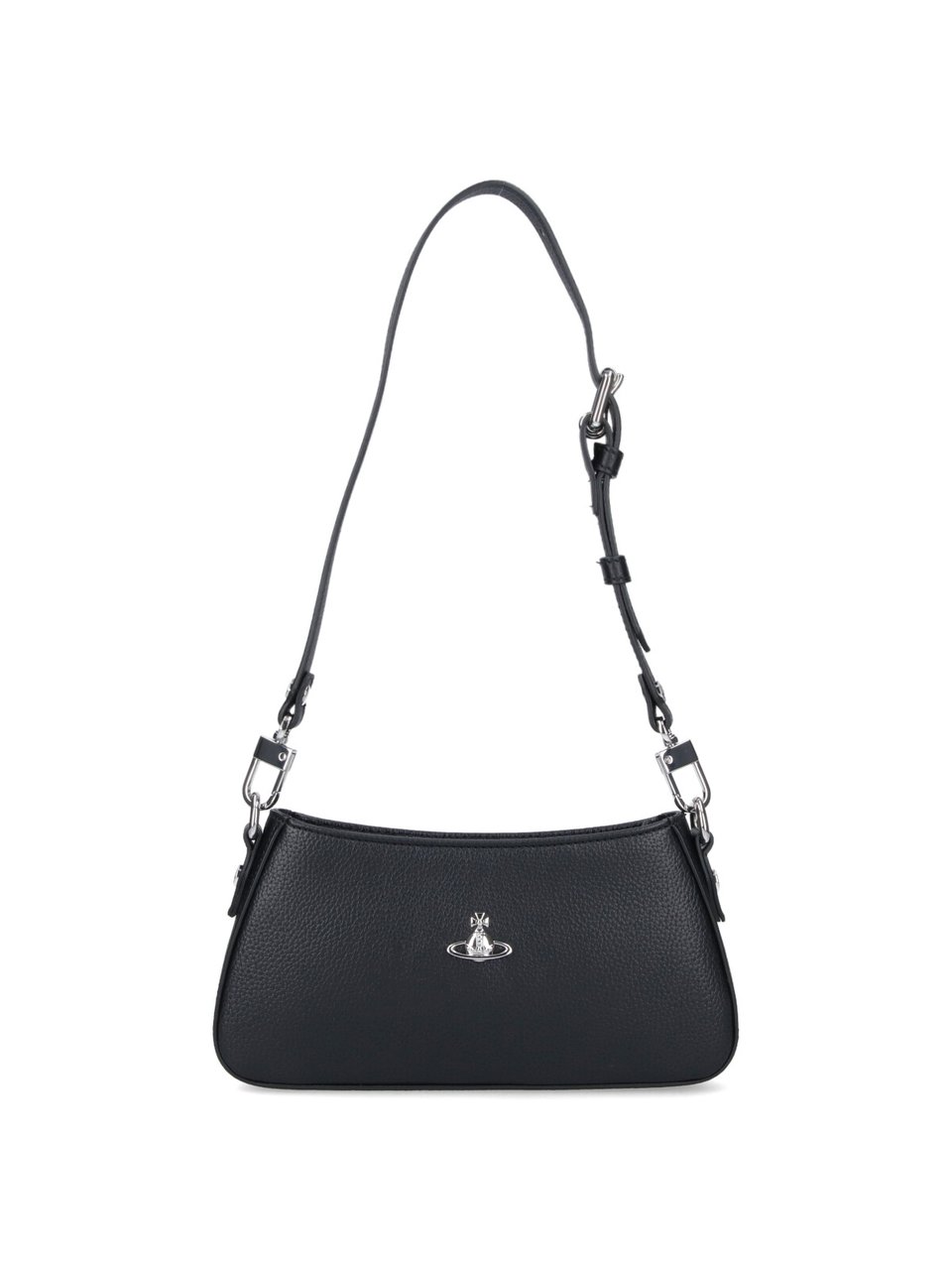 Vivienne Westwood "Tasha" Shoulder Bag In Black Fabric Zwart