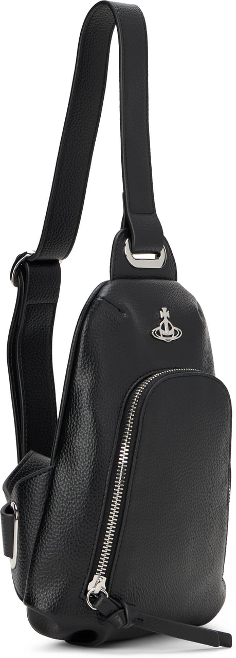 Vivienne Westwood Shoulder bag in eco leather Zwart