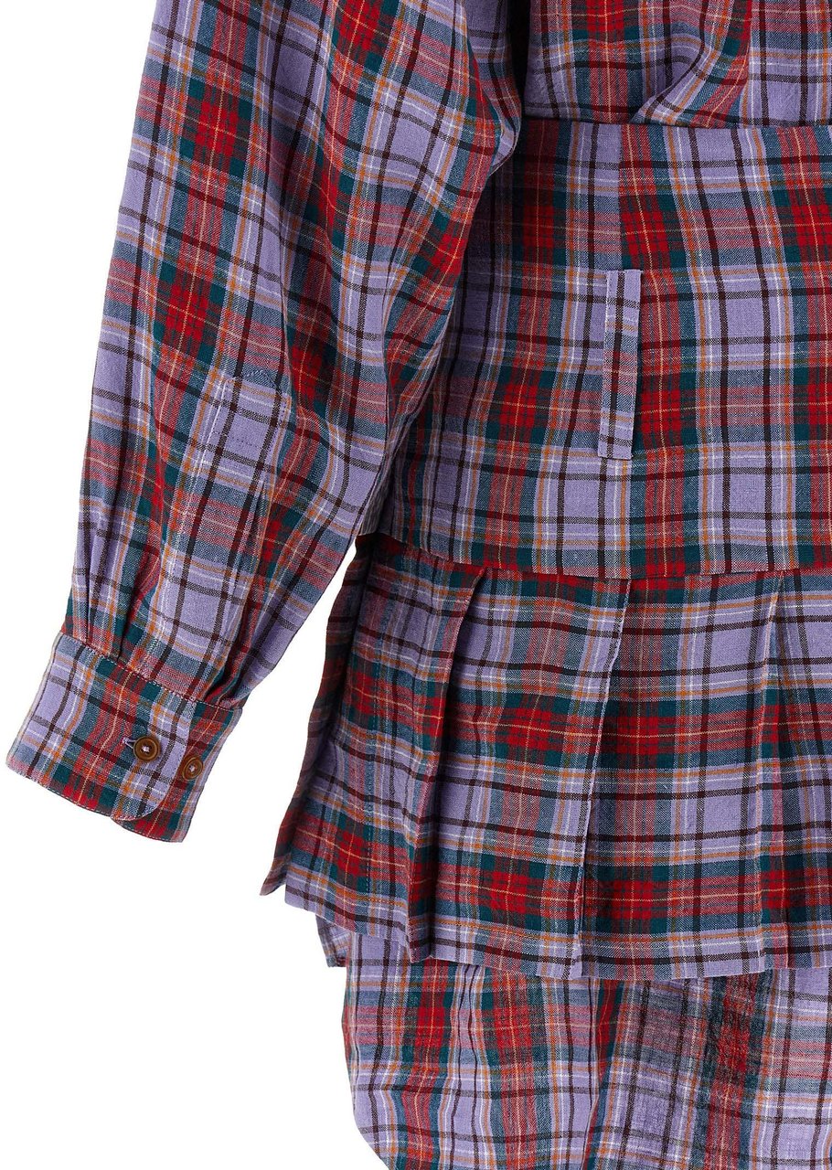 Vivienne Westwood Multicolor Linen Short Dress Divers