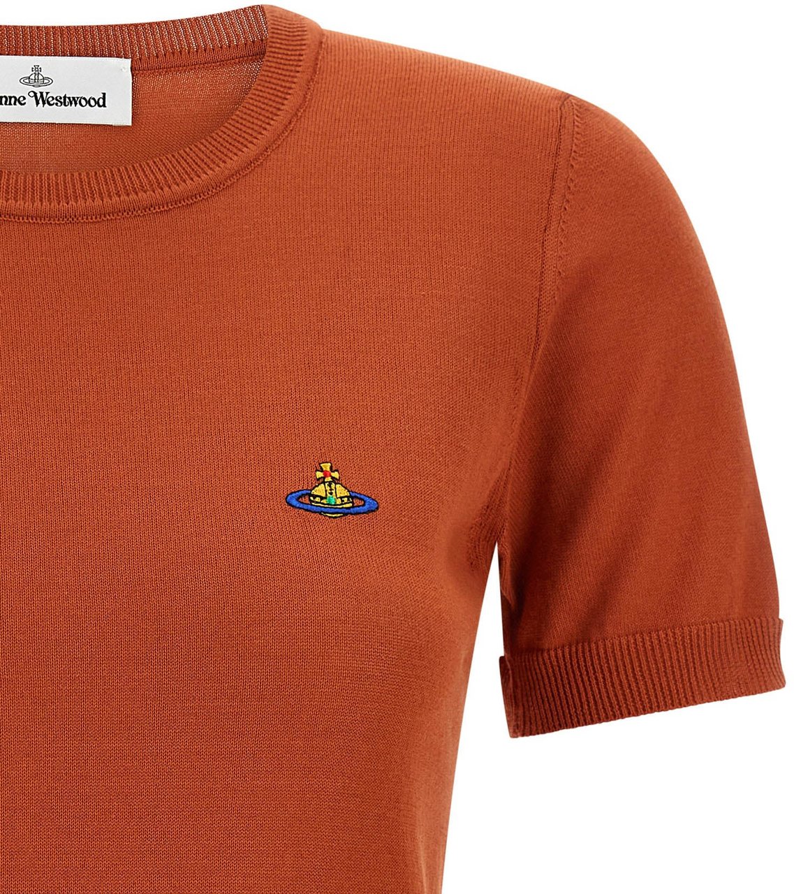 Vivienne Westwood Orange Cotton T-Shirt Zwart