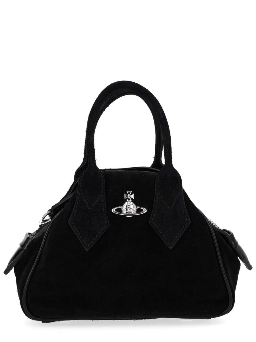 Vivienne Westwood Neutrals Mini Yasmine Supple Leather Handbag Zwart