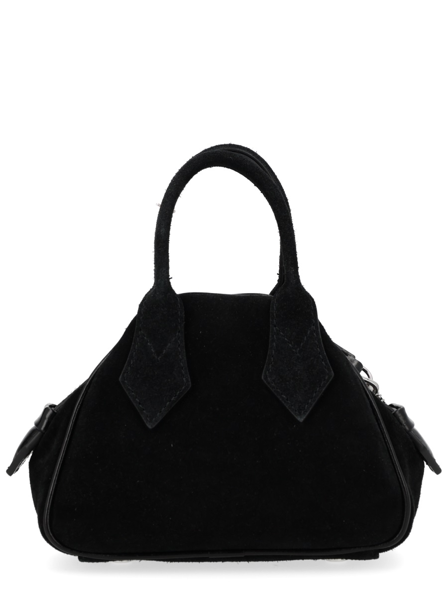 Vivienne Westwood Neutrals Mini Yasmine Supple Leather Handbag Zwart