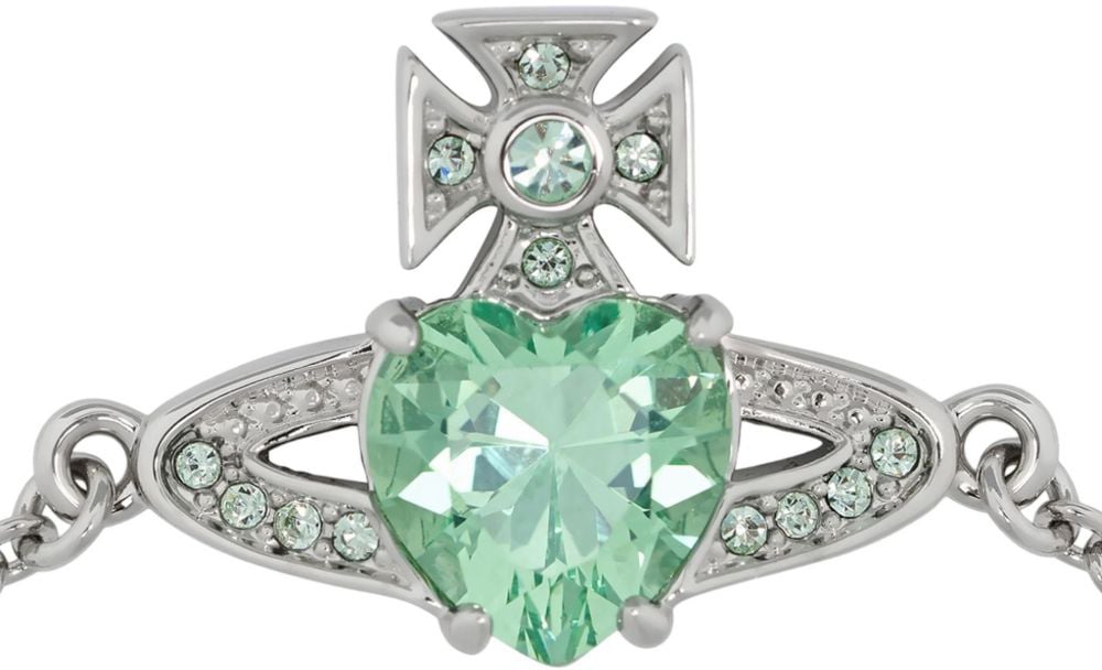 Vivienne Westwood Bijoux Platinum/Light Green Zilver