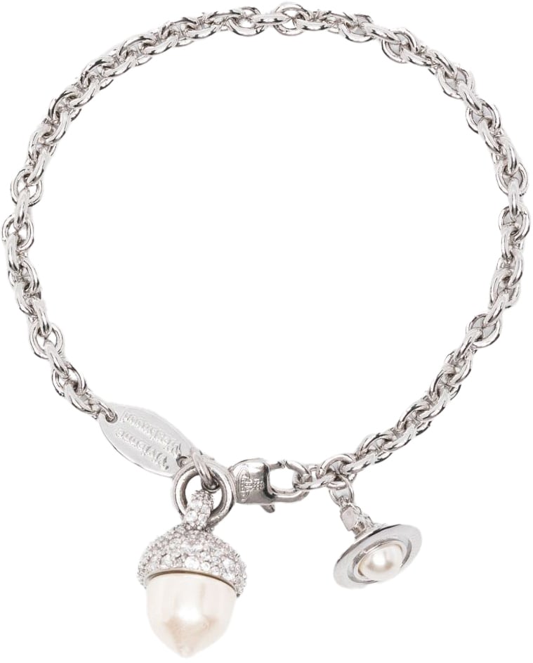 Vivienne Westwood Bijoux Platiniumwhitecreamrose Wit