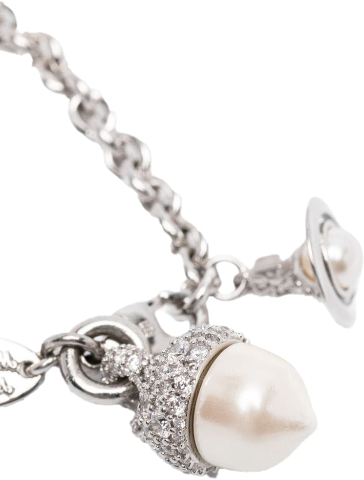 Vivienne Westwood Bijoux Platiniumwhitecreamrose Wit