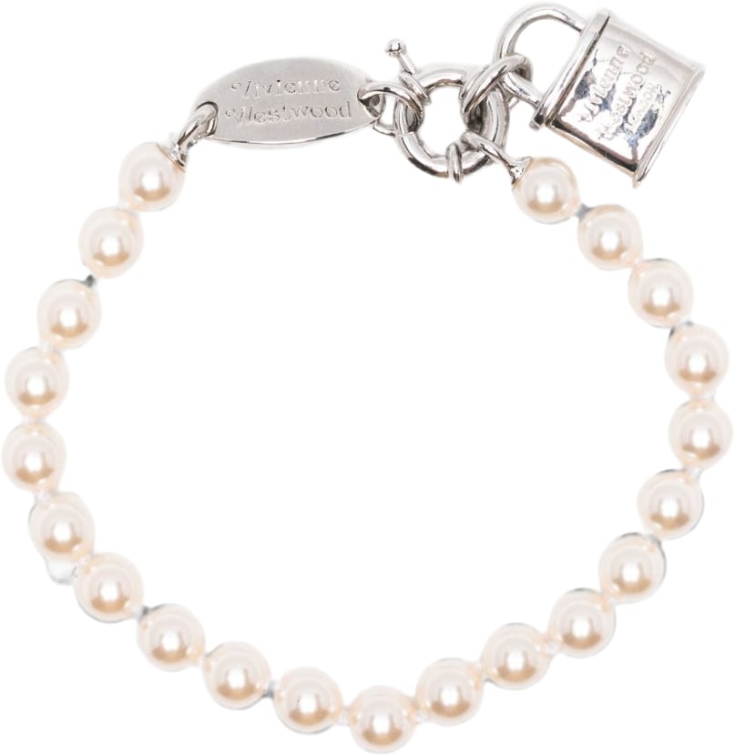 Vivienne Westwood Bijoux Platinum/Pearl Wit