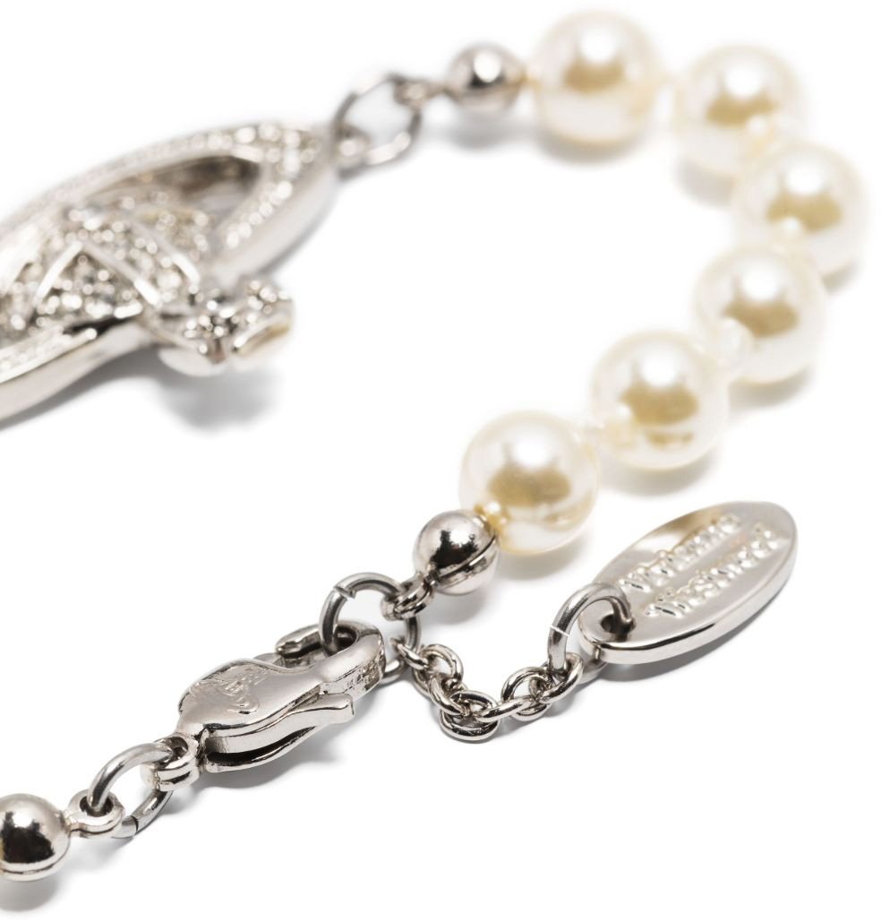 Vivienne Westwood Bijoux Platinum/Pearl Wit