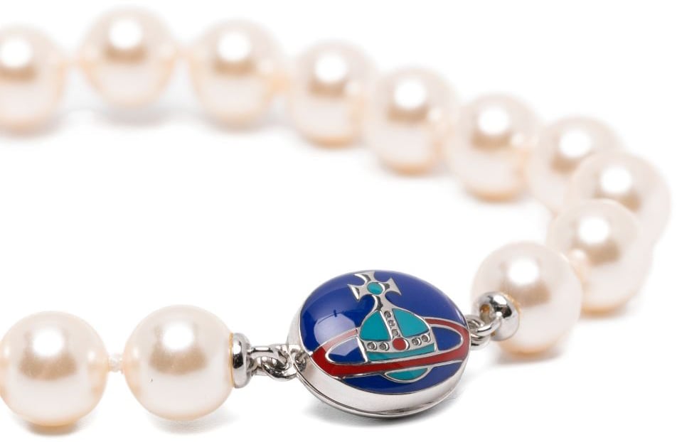 Vivienne Westwood Bijoux Platinium/Royal Blue Wit
