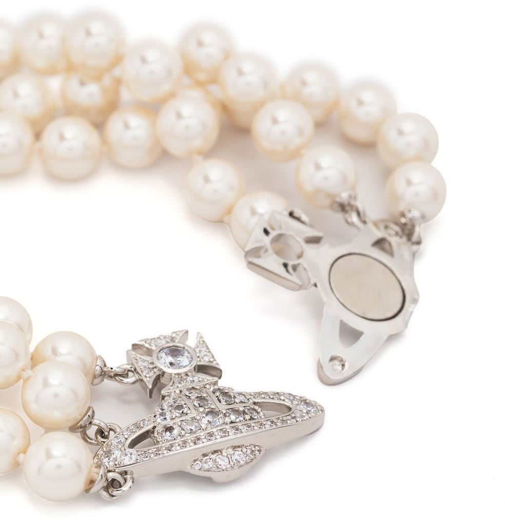 Vivienne Westwood Bijoux Platinum/Pearl Wit