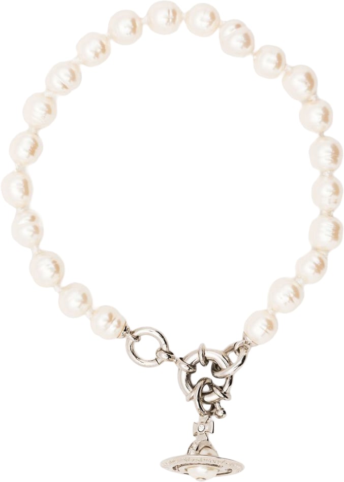 Vivienne Westwood Bijoux Platinum/Pearl Wit