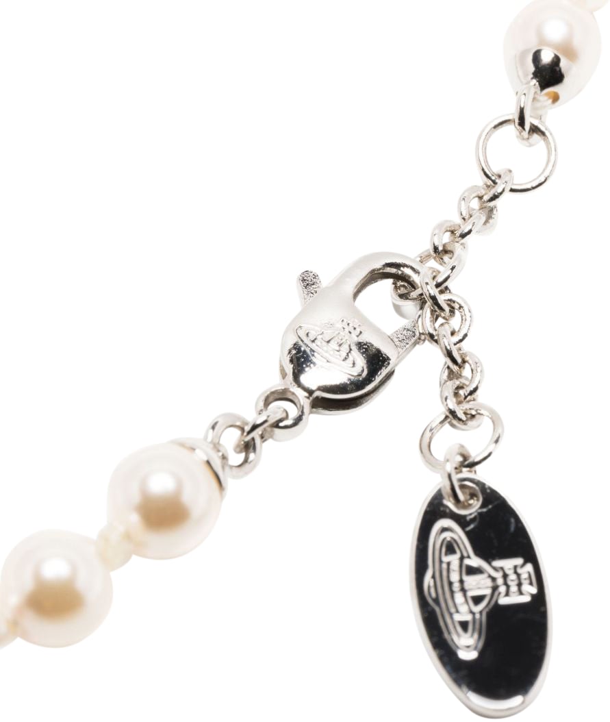 Vivienne Westwood Bijoux Platinumwhitecreamrose Wit