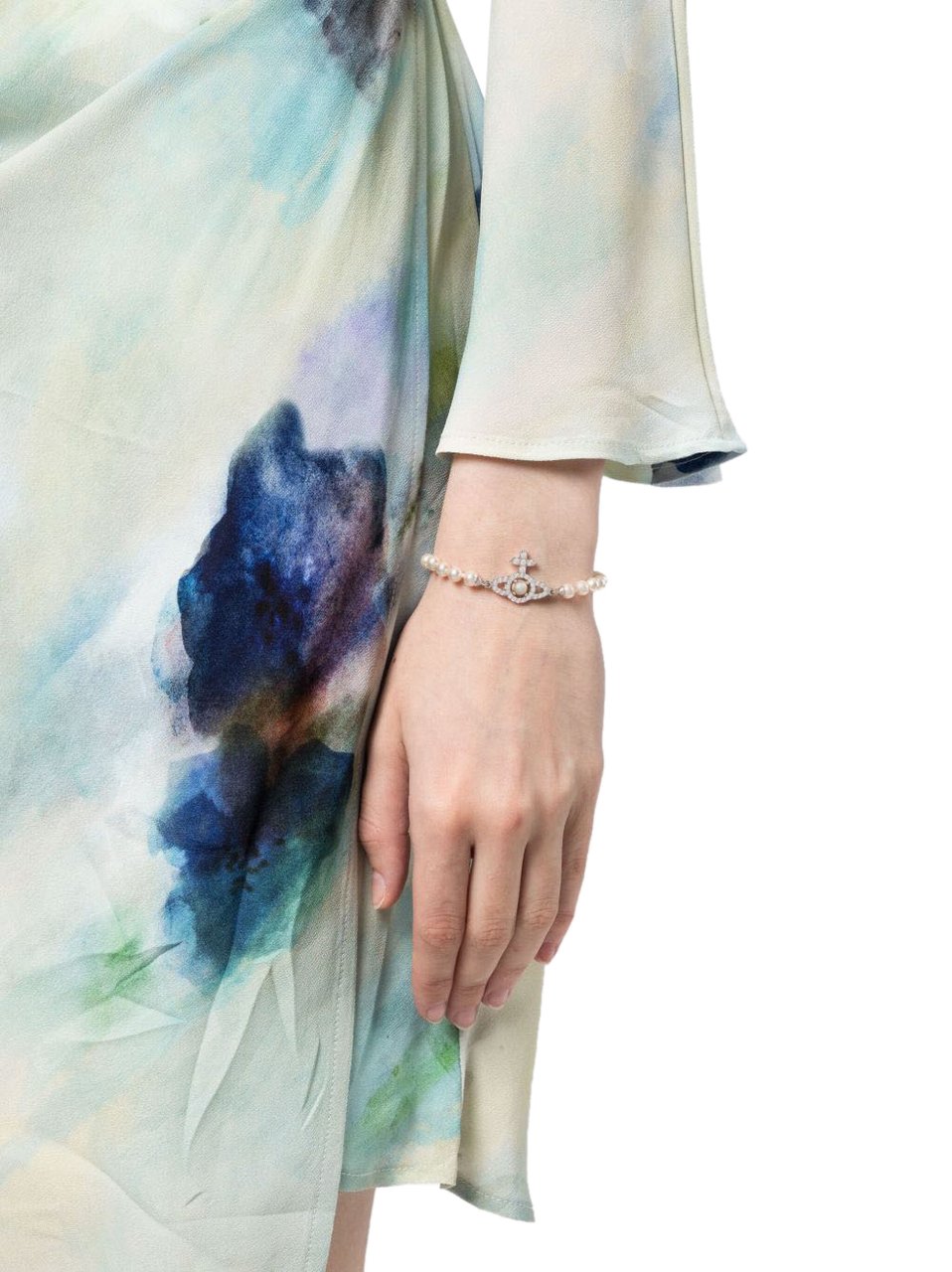 Vivienne Westwood Bijoux Platinumwhitecreamrose Wit