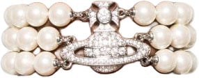 Vivienne Westwood Bijoux Platinum/Creamrose/White Wit