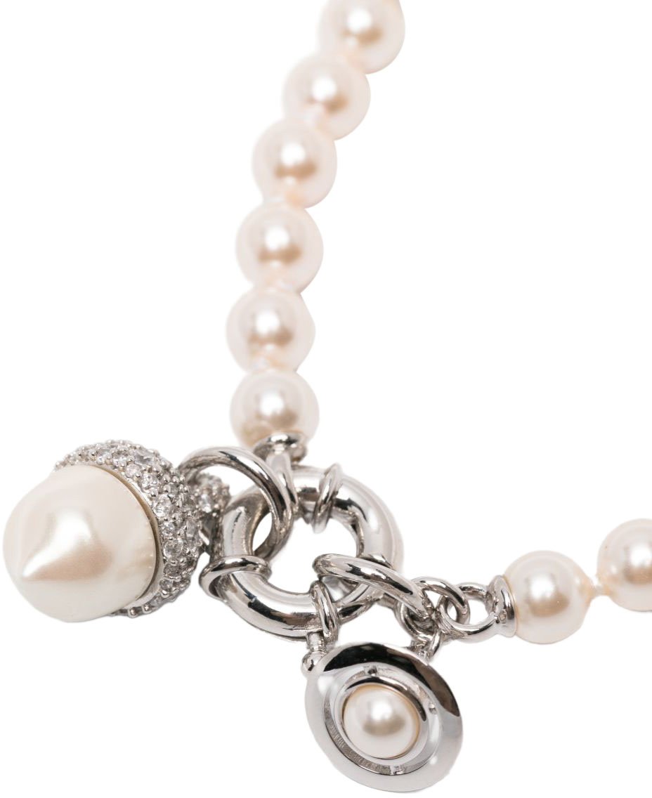 Vivienne Westwood Bijoux Platiniumwhitecreamrose Wit