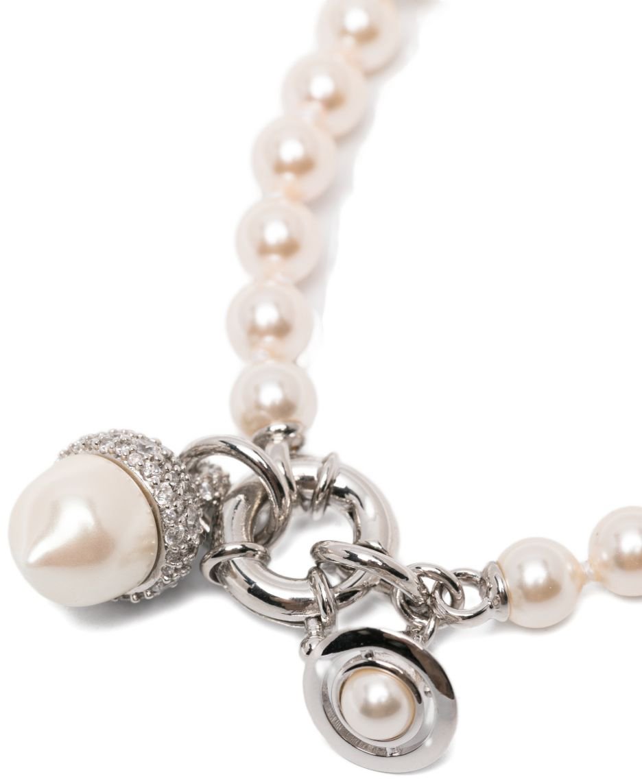 Vivienne Westwood Bijoux Platinium/White/Creamrose Wit