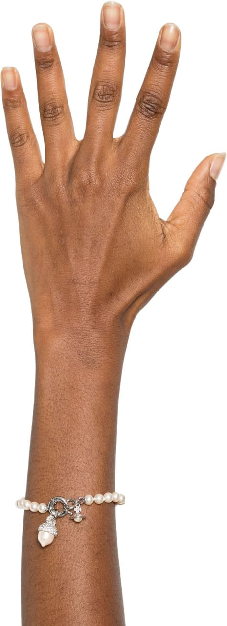 Vivienne Westwood Bijoux Platinium/White/Creamrose Wit