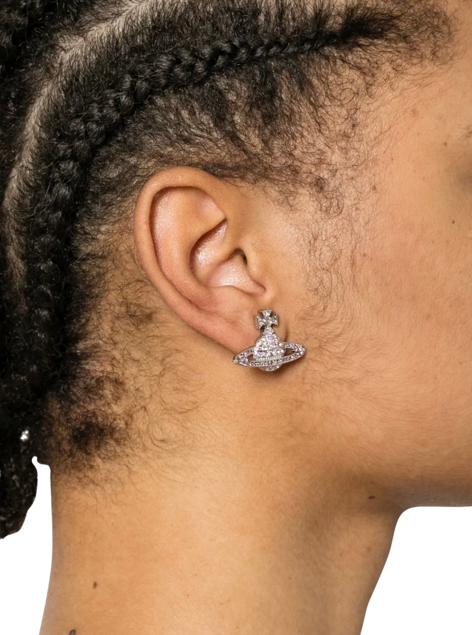 Vivienne Westwood Kika Earrings Platinum/vintage Rose Zilver
