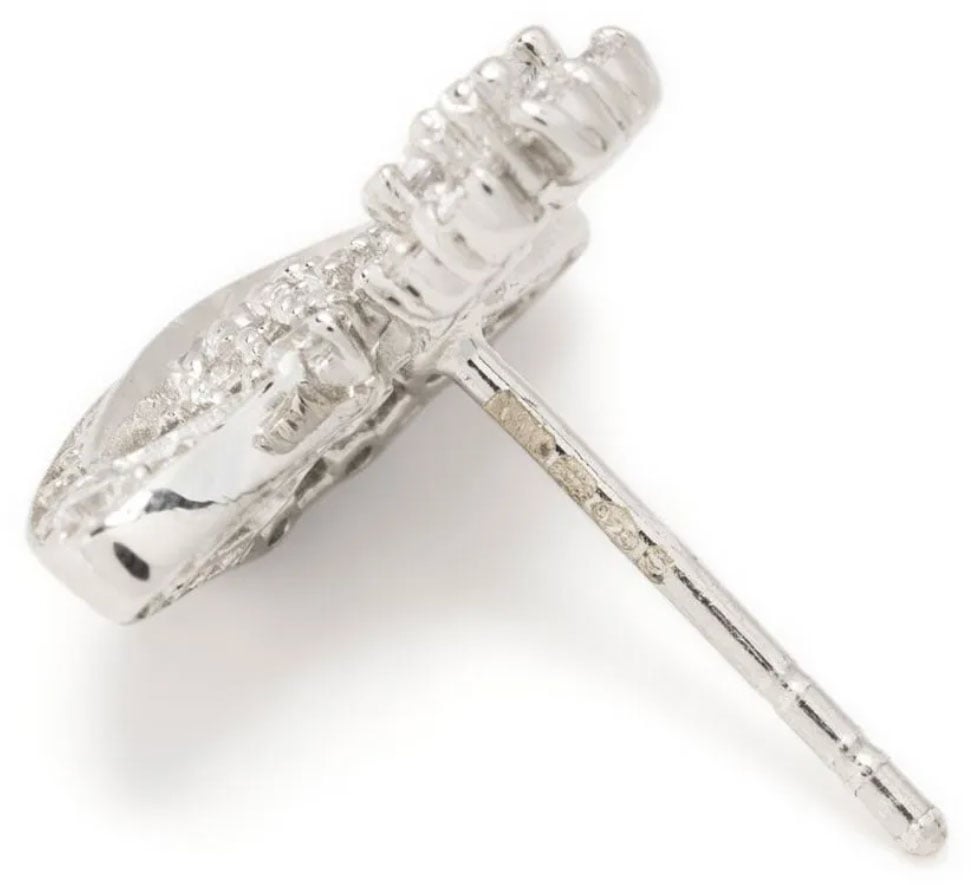 Vivienne Westwood Narcissa Earrings Platinum White Wit