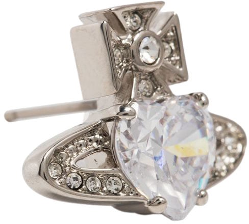 Vivienne Westwood Bijoux Platinumwhitecrystal Wit