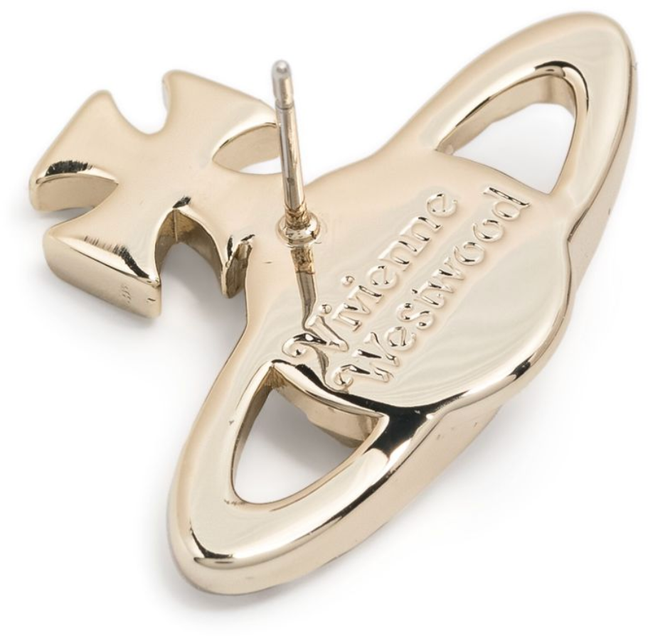 Vivienne Westwood Mayfair Bas Relief Earrings Gold Crystal Divers
