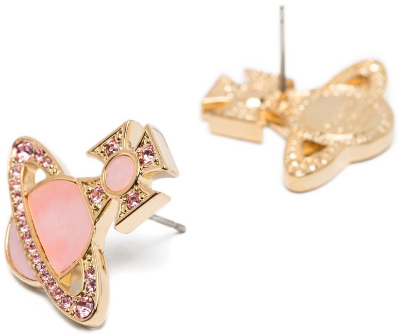 Vivienne Westwood Bijoux Goldlight Rose Crystal Goud