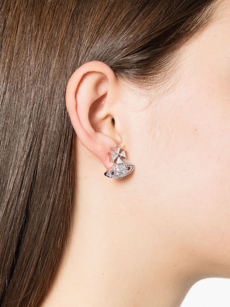 Vivienne Westwood Bijoux Platinium/White Lavender Zilver