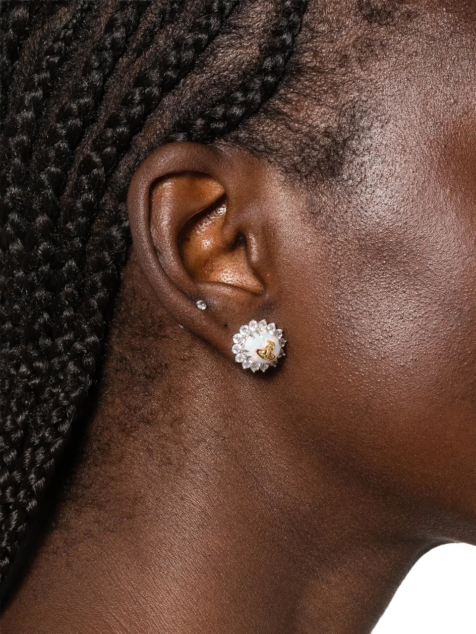 Vivienne Westwood Annia Earrings Platinum / Gold / White Wit