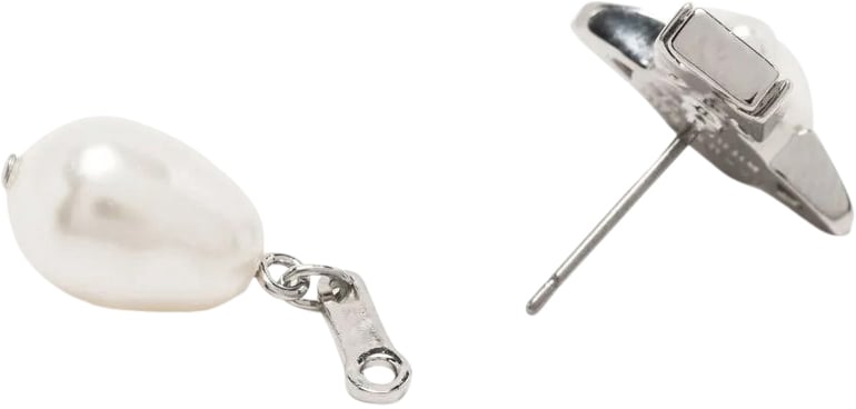 Vivienne Westwood Inass Earrings Platinum / Creamrose Zilver