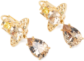 Vivienne Westwood Ismene Drop Earrings Gold Yellow Geel