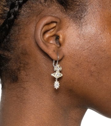 Vivienne Westwood Masha Earrings Platinum/yellow Geel